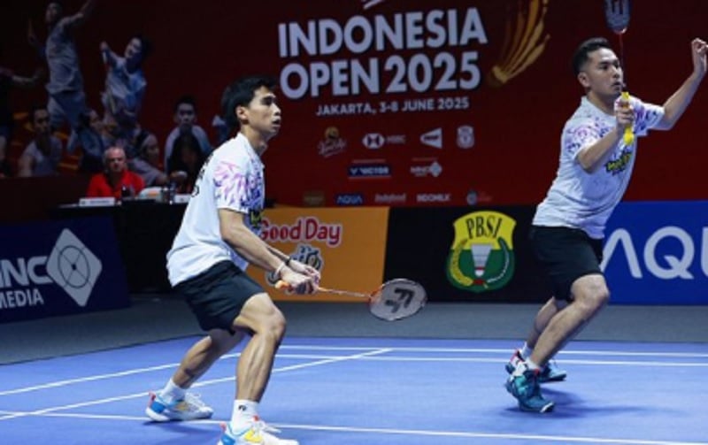 Hasil Indonesia Open 2025: Sengit! Sabar/Reza Usir Ganda Nomor 1 Dunia
