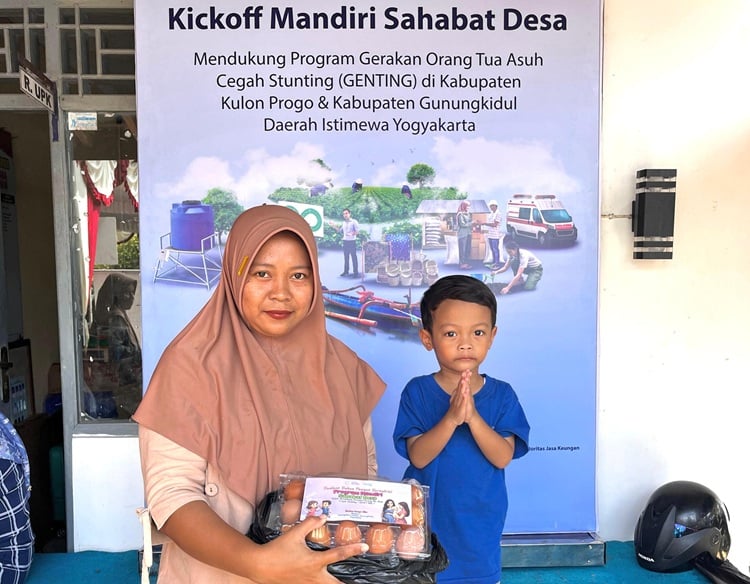 Mandiri Sahabat Desa Fokus pada 200 Keluarga Risiko Stunting di Yogyakarta