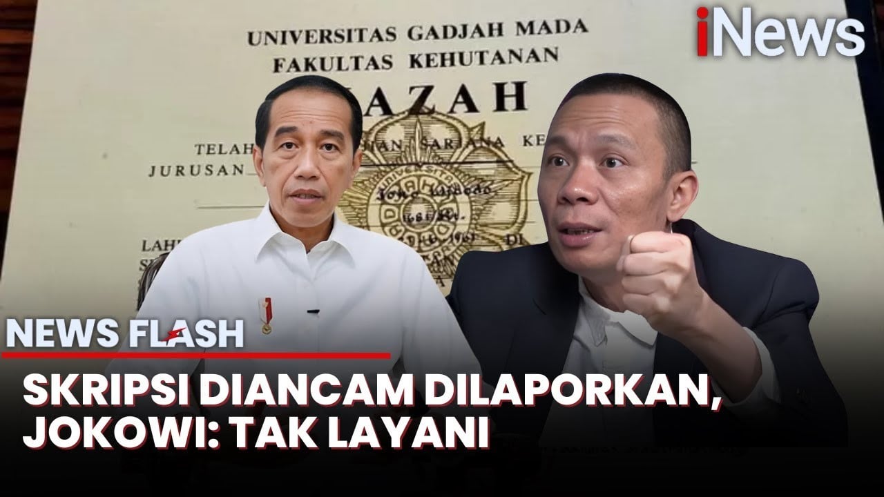 Rismon Sianipar Ancam Laporkan Skripsi, Jokowi Tantang Laporkan Semua Berkasnya