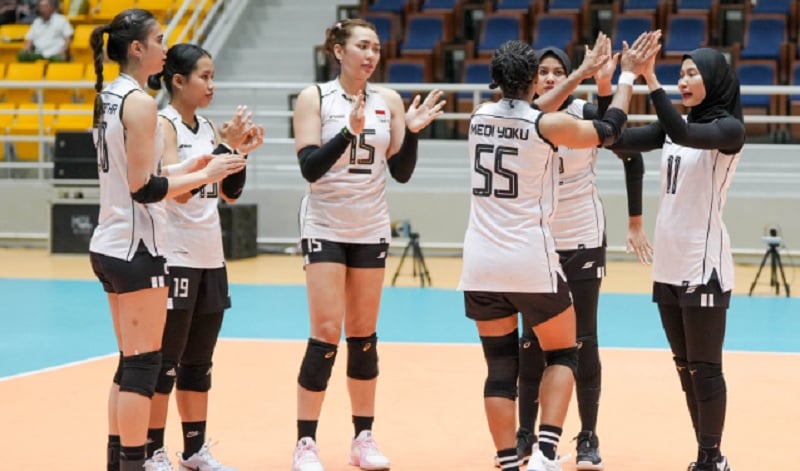 Hasil AVC Nations Cup: Tanpa Megawati, Timnas Voli Putri Indonesia Dihajar Filipina