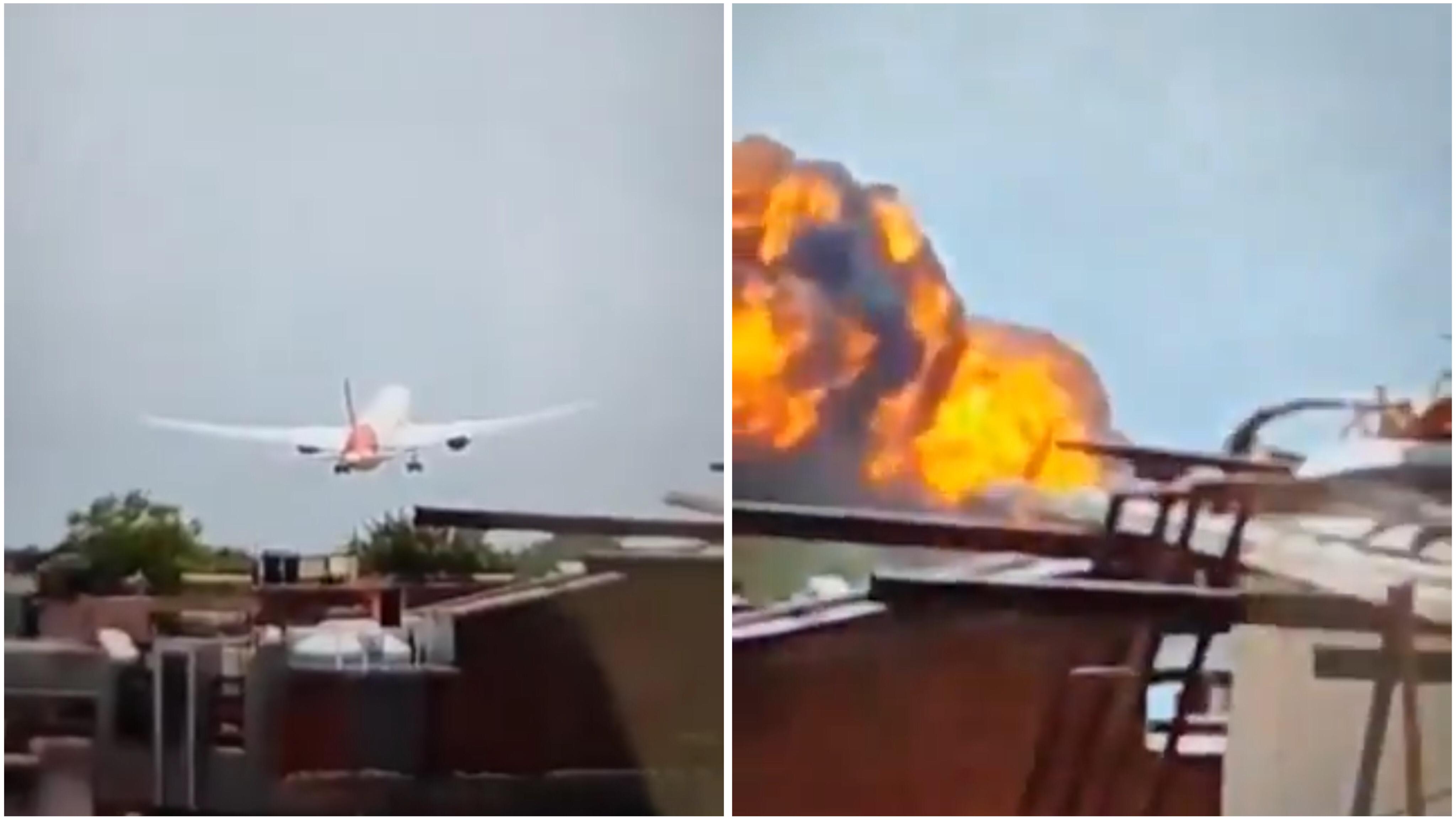 Menegangkan! Terekam Kamera Pesawat Air India Bawa 242 Orang Jatuh dan Meledak