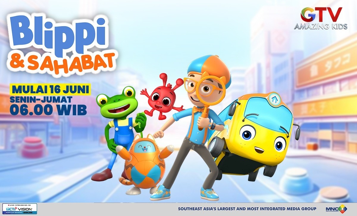 Teman Baru di Amazing Kids GTV! Mereka Siap Bikin Pagimu Makin Ceria Bareng Blippi dan Sahabat