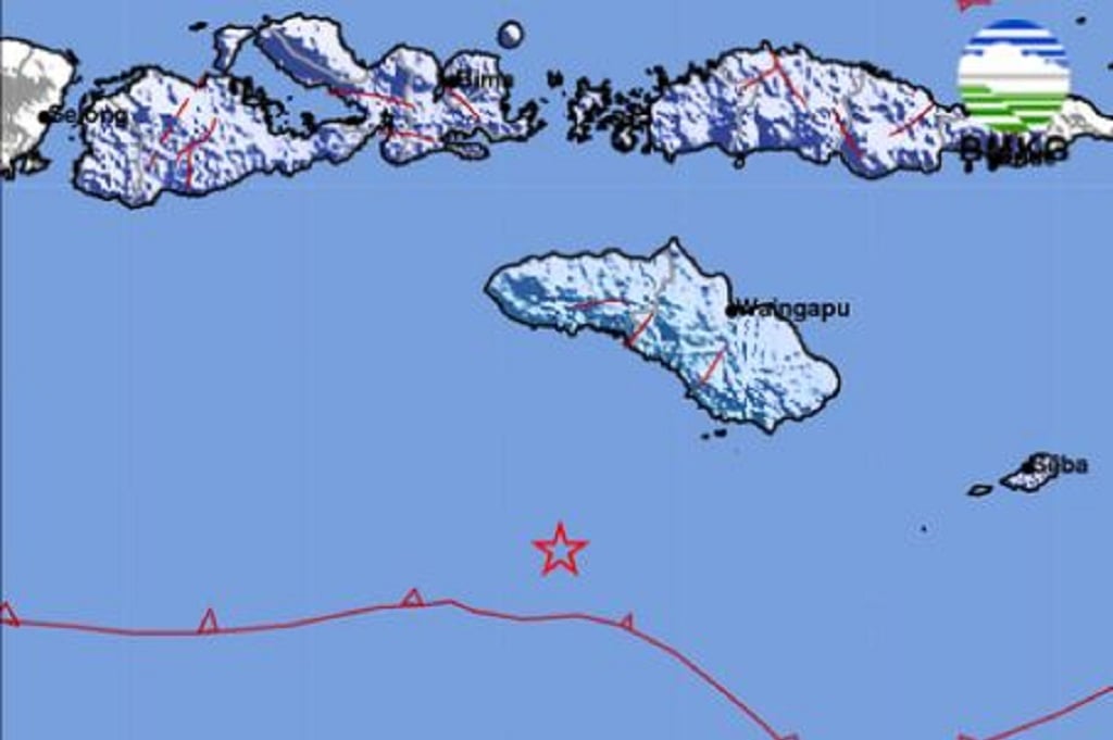 Gempa Terkini Magnitudo 5,2 Guncang Karera Sumba Timur NTT