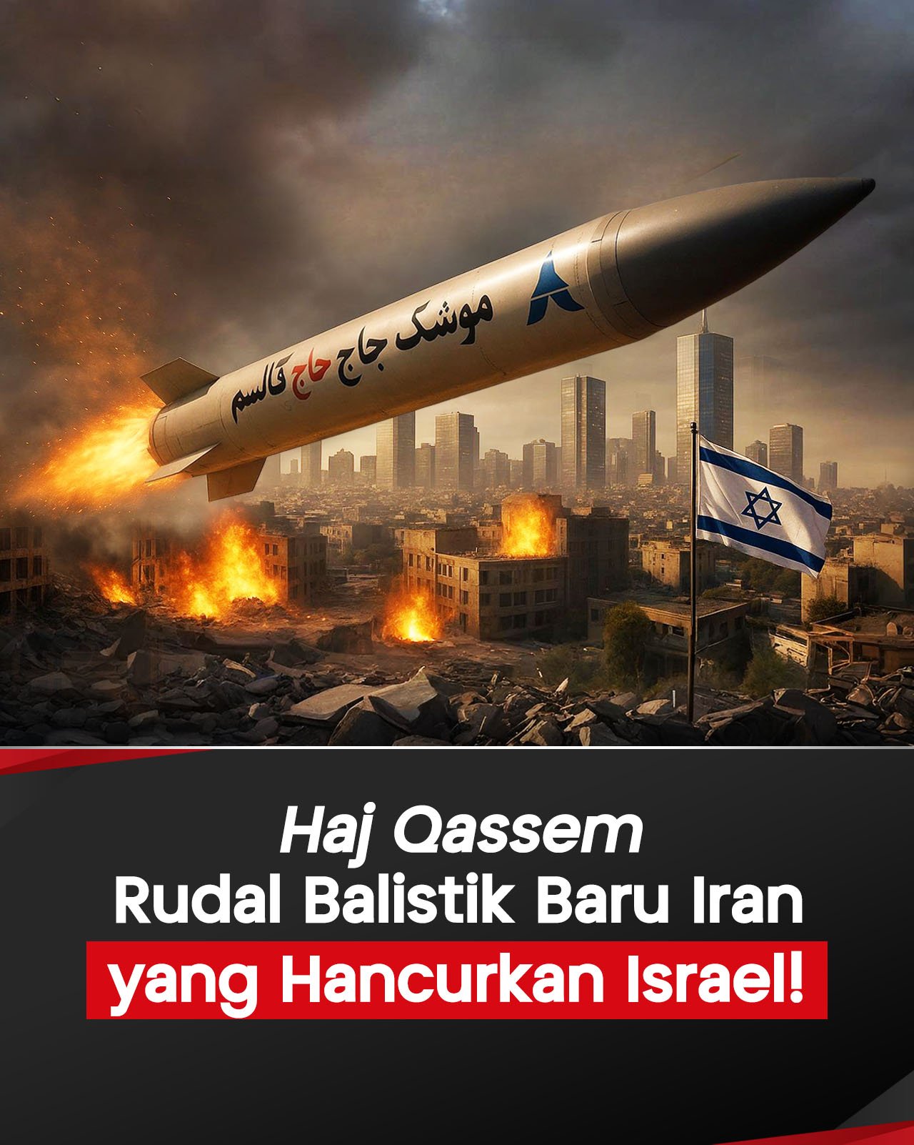 Infografis Haj Qassem, Rudal Balistik Baru Iran yang Hancurkan Israel!