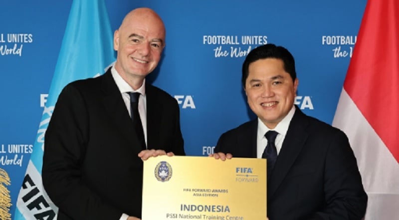 PSSI Raih FIFA Gold Award, Erick Thohir Panen Pujian dari Gianni Infantino