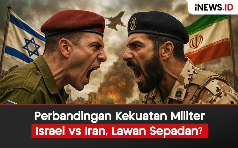 Infografis Perbandingan Kekuatan Militer Israel vs Iran, Lawan Sepadan?