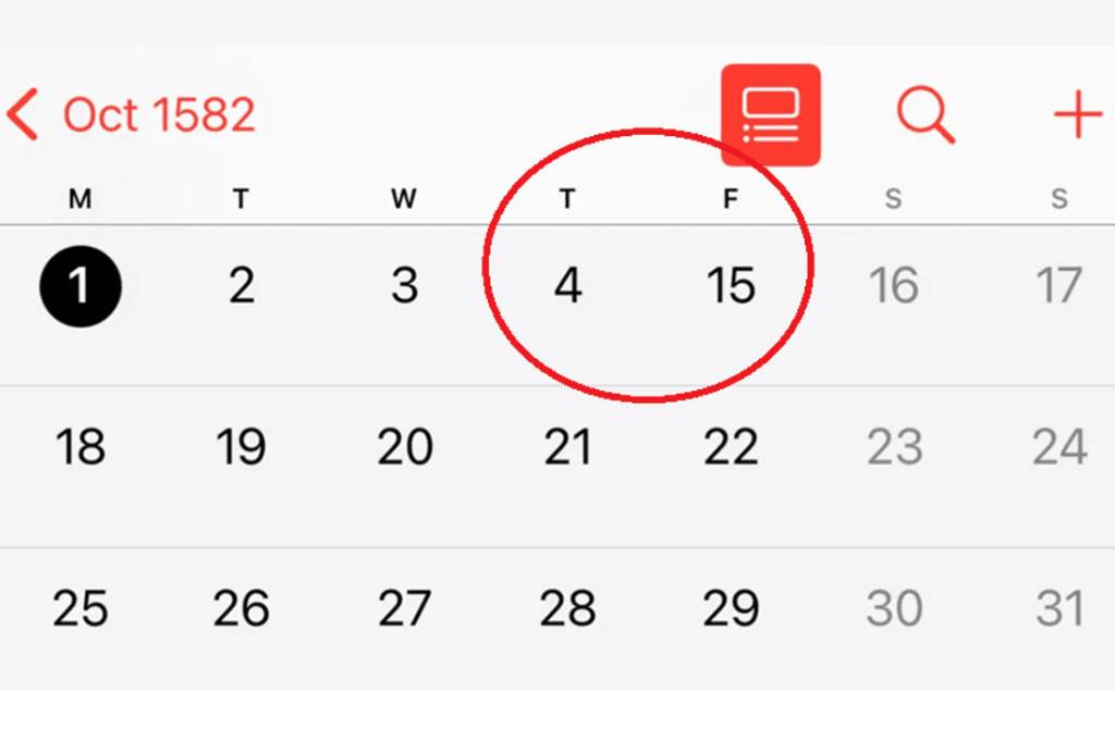 10 Hari Hilang di Bulan Oktober Tahun 1582! Fakta dan Sejarah di Baliknya