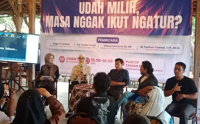 Diskusi Politik Reborn, Plt Ketua DPW Perindo DIY: Anak Muda Harus Bersuara