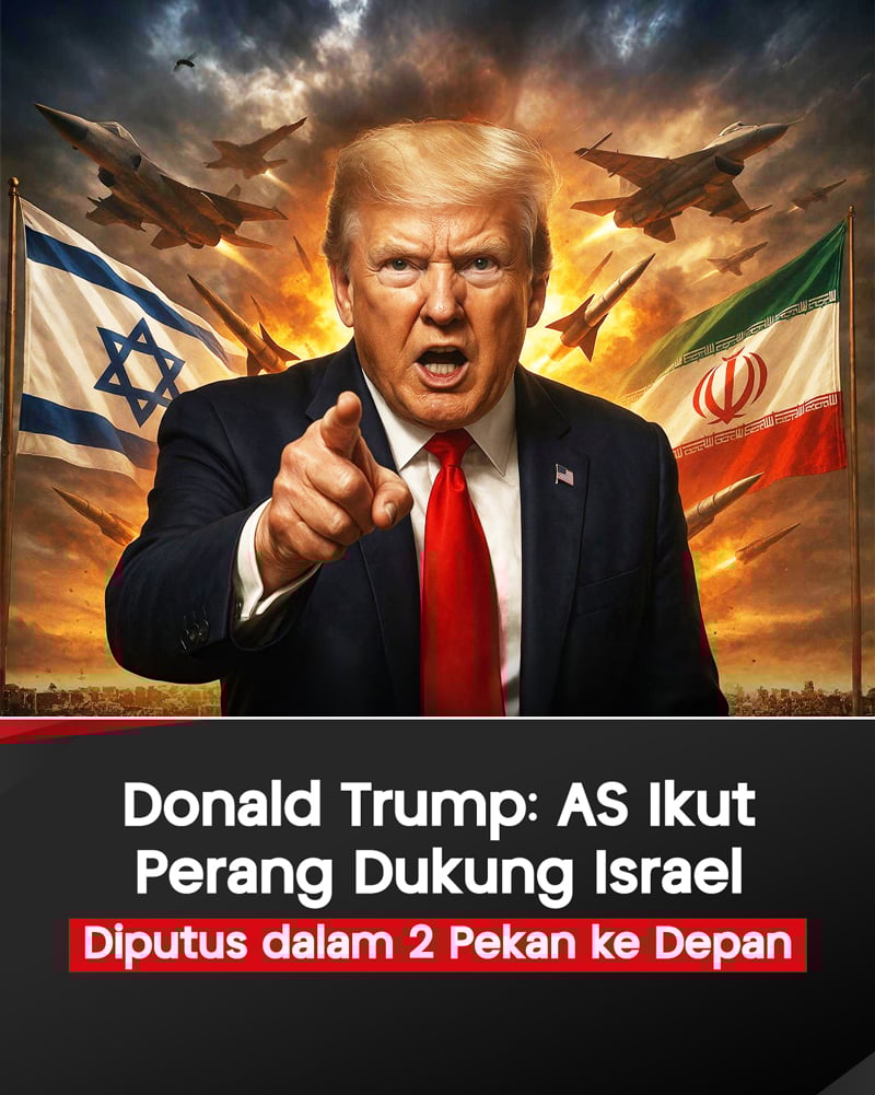 Infografis Donald Trump: AS Berpotensi Ikut Perang Mendukung Israel!