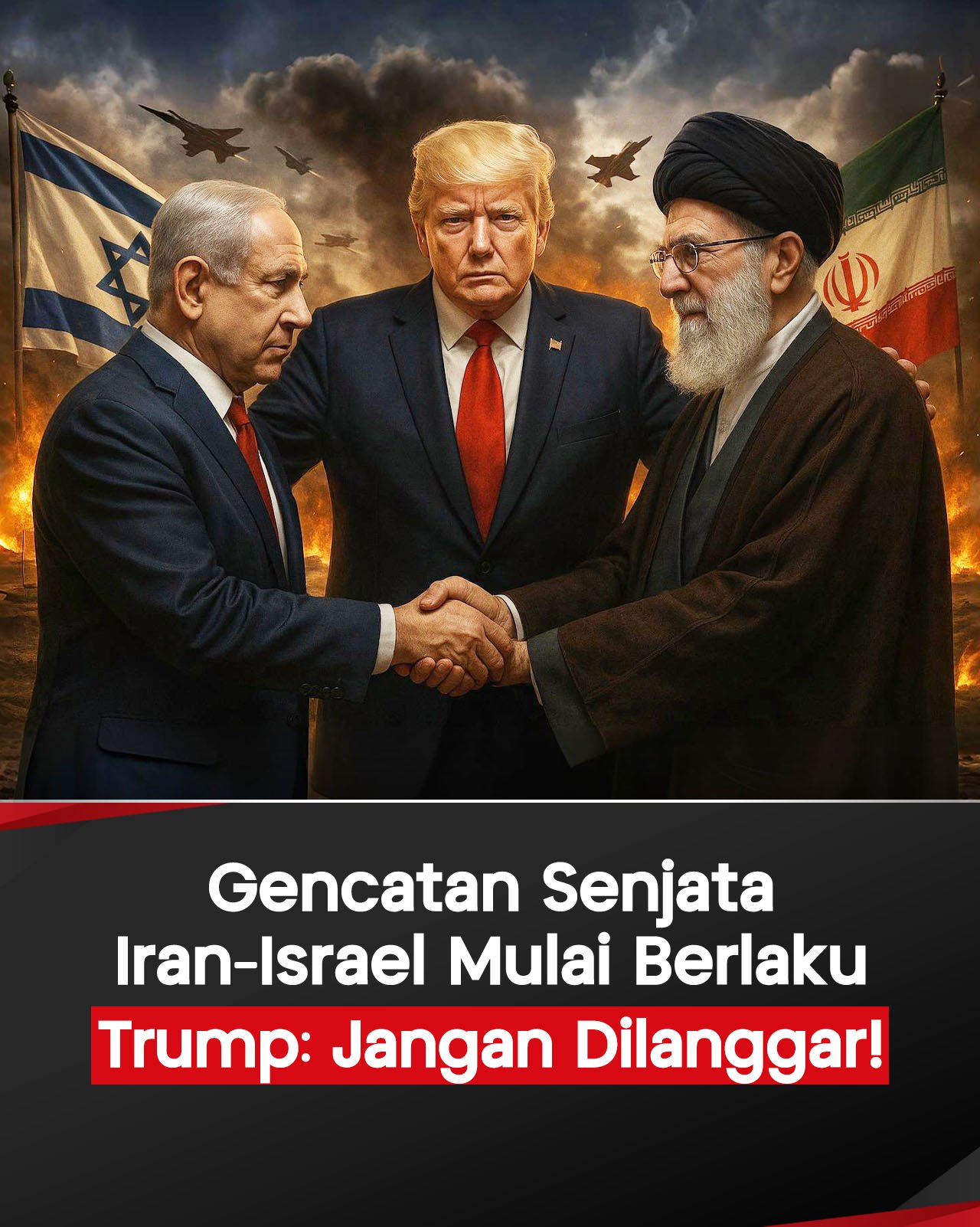 Infografis Gencatan Senjata Iran-Israel Mulai Berlaku, Trump: Jangan Dilanggar!