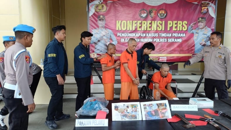 Penganiayaan Brutal di Serang Berujung Maut, 3 Pelaku Ditangkap 1 Ditembak