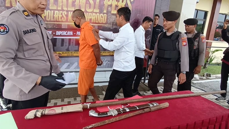 Pria di Kulon Progo Tombak Teman hingga Luka Parah, Paha Robek
