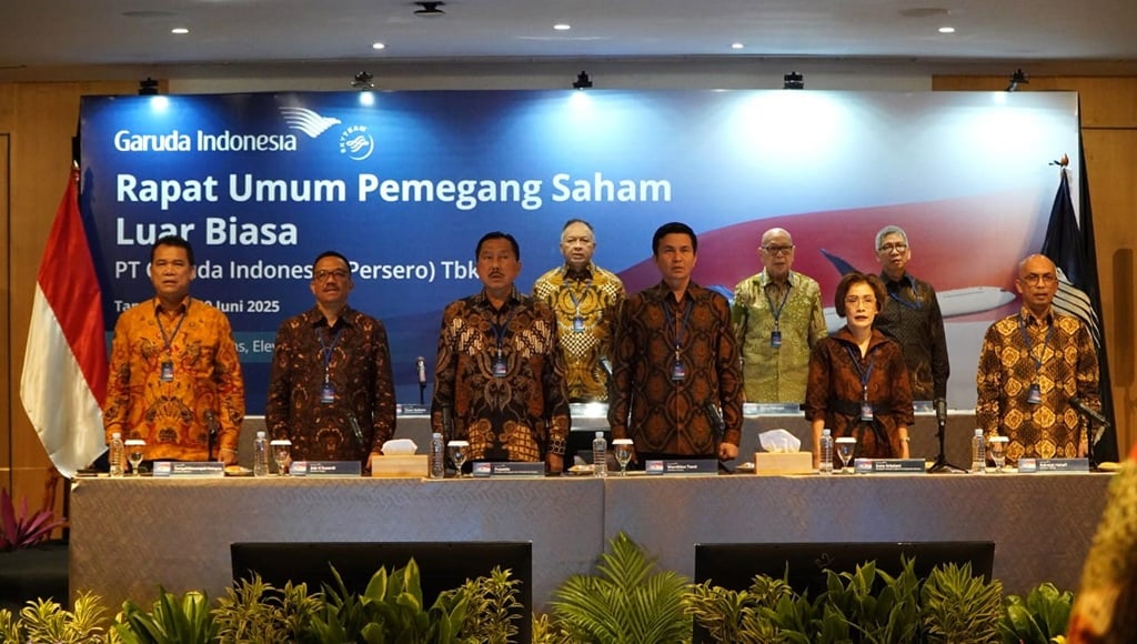 RUPSLB Garuda Indonesia Rombak Jajaran Direksi dan Komisaris, Ini Susunan Terbarunya