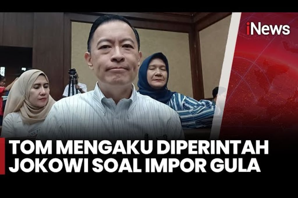 Sidang Impor Gula: Tom Lembong Akui Dapat Instruksi Jokowi Redam Harga Pangan