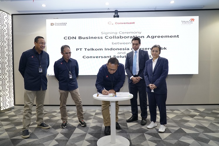 Kolaborasi, Telkom dan Conversant Hadirkan Solusi Distribusi Konten Digital Cepat dan Aman