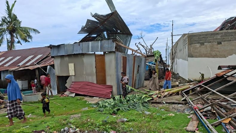 12 Rumah dan 4 Perahu Nelayan Rusak Diterjang Angin Kencang di Kolaka Utara