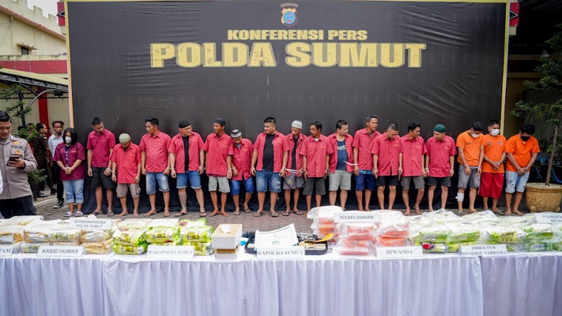 Polda Sumut Sita 1,2 Ton Sabu dan Ribuan Narkoba Lainnya 