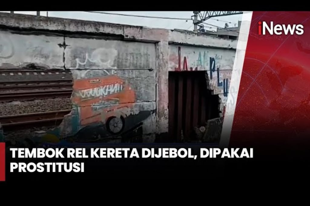 Tembok Rel di Jatinegara Dibobol, Diduga Jadi Akses Prostitusi