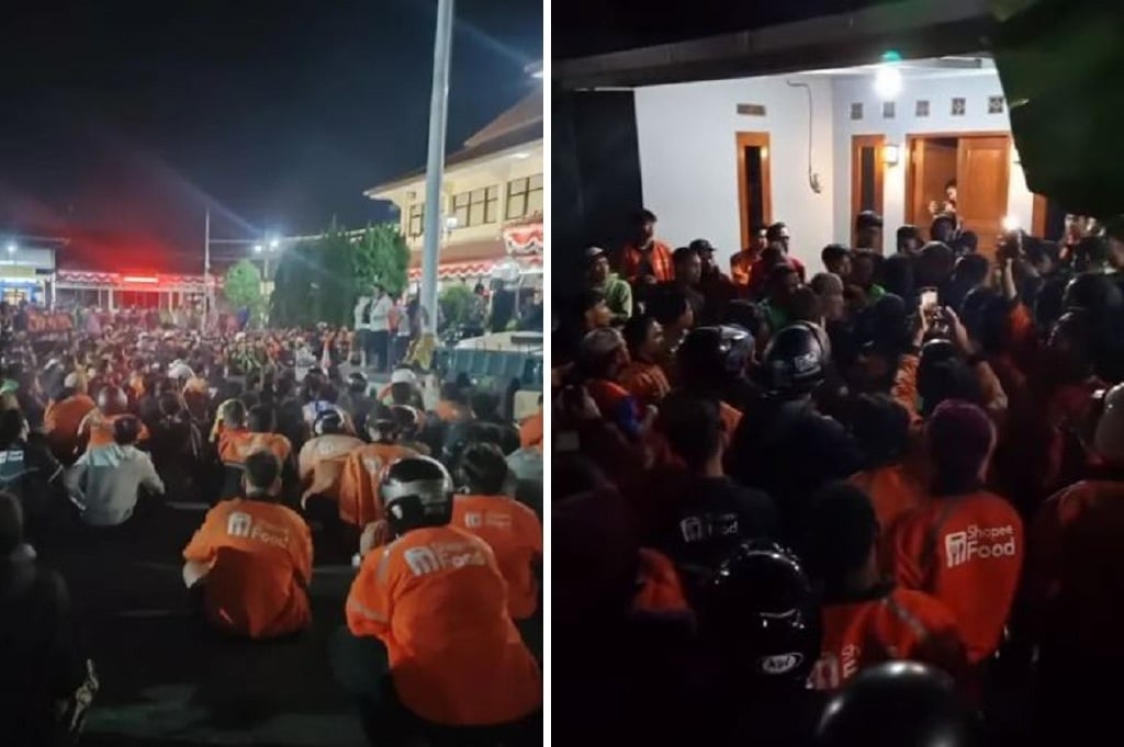 Viral! Driver ShopeeFood vs Orang Pelayaran di Sleman, Massa Kepung Rumah Customer