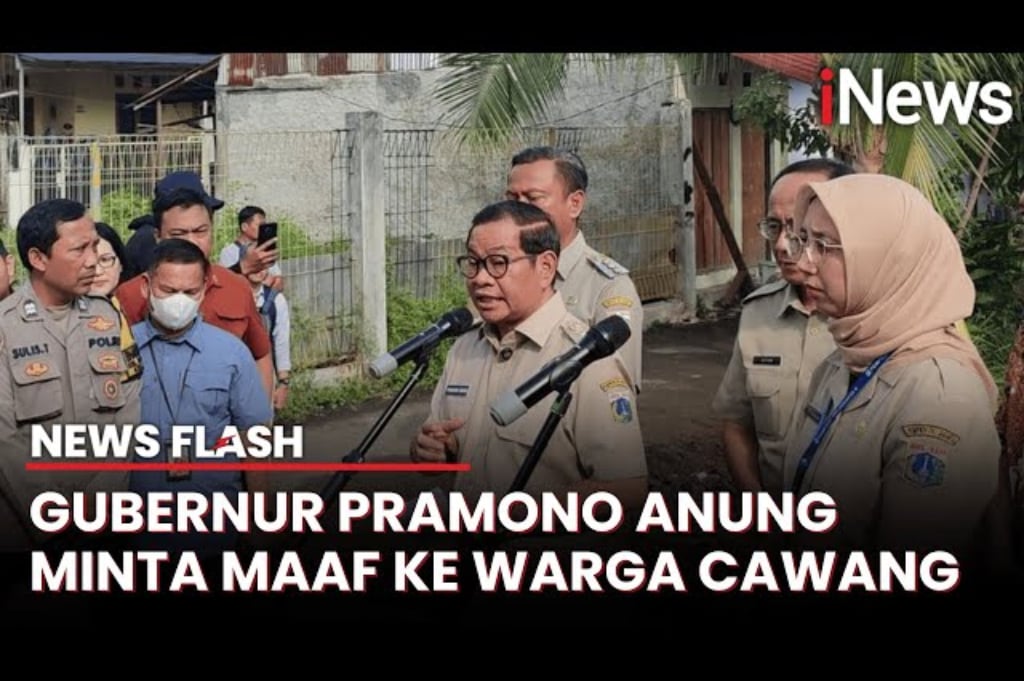 Gubernur Pramono Minta Maaf soal Banjir Cawang: Kami Tak Bisa Memuaskan Semua