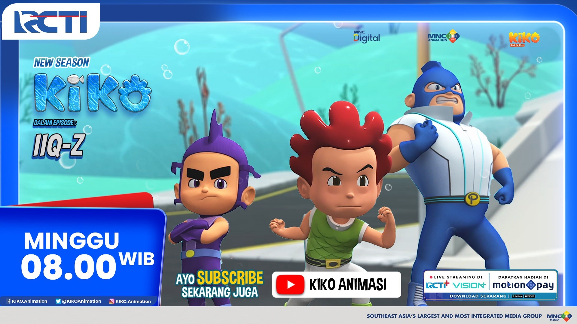 Animasi KIKO Episode IIQ-Z Minggu, 13 Juli 2025 Pukul 08.00 WIB di RCTI: Petualangan Baru Kota Asri Masa Depan