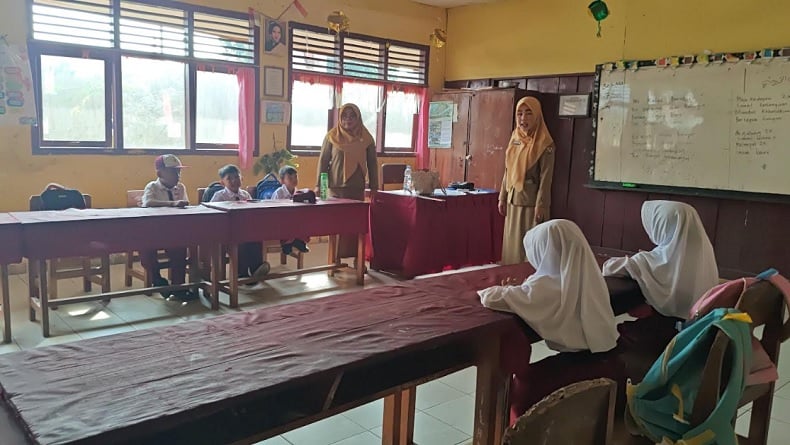 Memprihatinkan, Tahun Ajaran Baru SDN 1 Gedong Meneng Lampung Hanya Miliki 5 Siswa