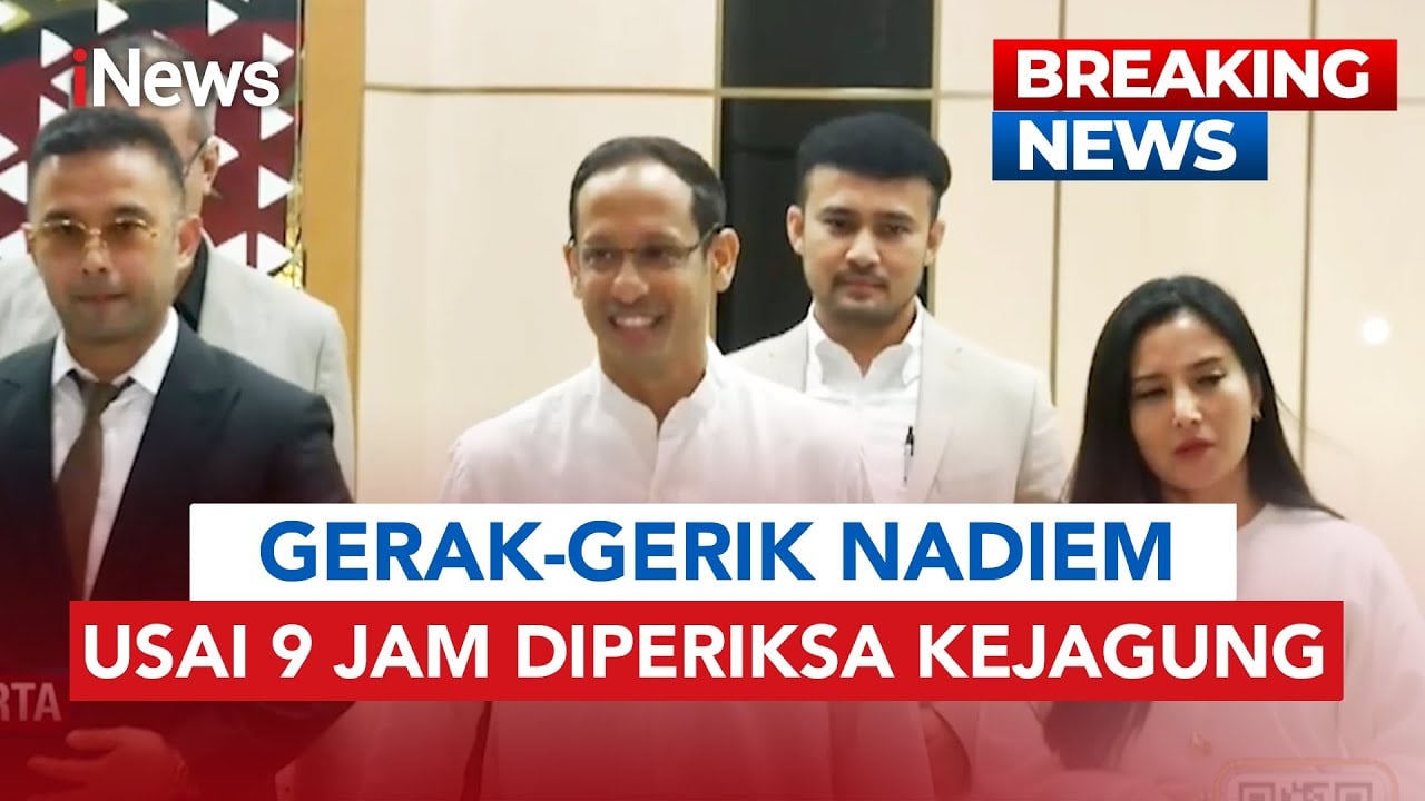 Nadiem Makarim Bergegas Pulang usai Diperiksa Kejagung 9 Jam