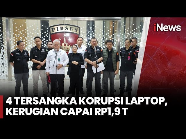 Kejagung Tetapkan 4 Tersangka Korupsi Lapotop Rp9,9 Triliun