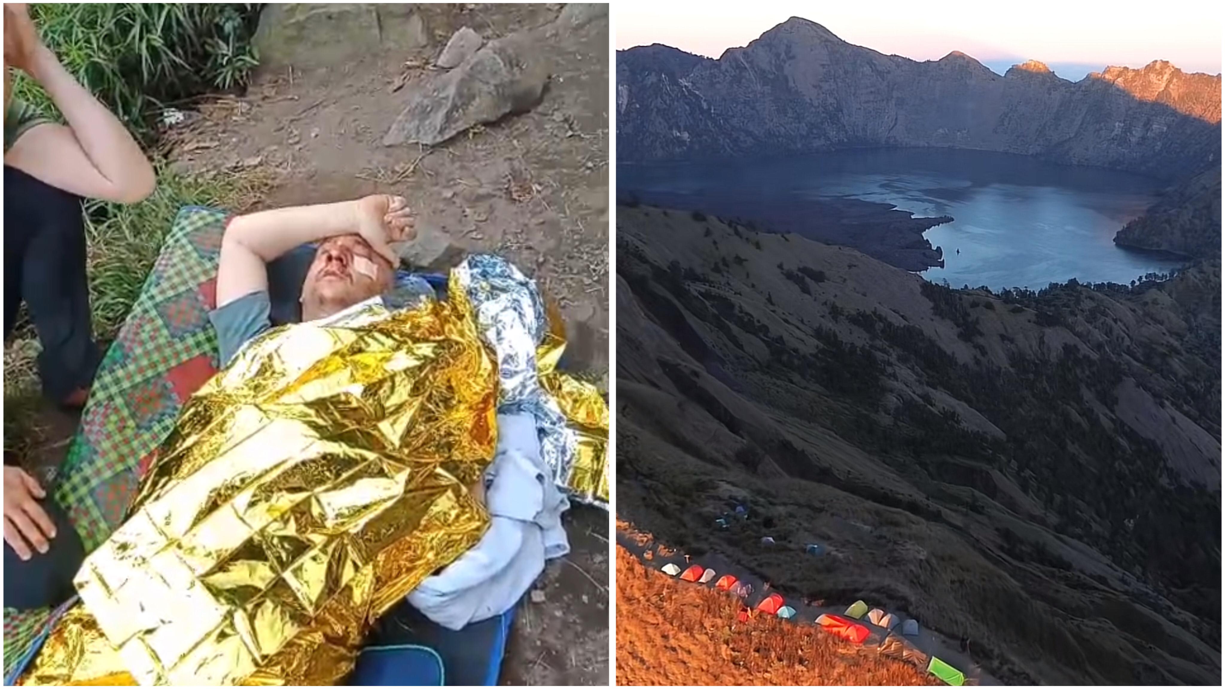 Pendaki Asal Swiss Terjatuh di Jalur Menuju Danau Segara Anak Gunung Rinjani