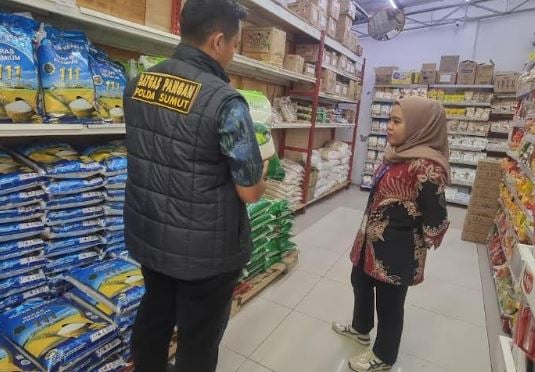 Sidak Swalayan di Medan, Satgas Pangan Temukan Beras Premium Diduga Oplosan