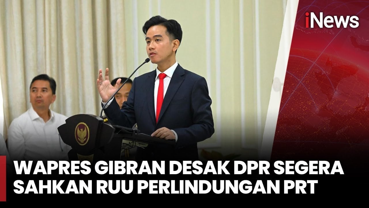Gibran Desak DPR Segera Sahkan RUU Perlindungan PRT