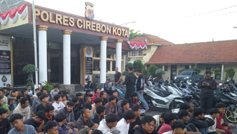 57 Motor Disita Polisi di Pantura Cirebon, Tak Dilengkapi STNK hingga Berknalpot Brong