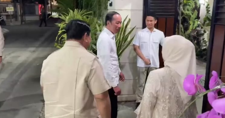 Prabowo Sowan ke Jokowi Sebelum Hadiri Kongres PSI