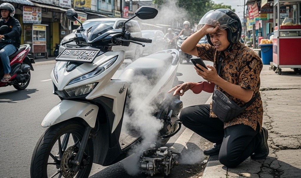Cara Mencegah Mesin Motor Overheat, Awas Jangan sampai Mesin Jebol