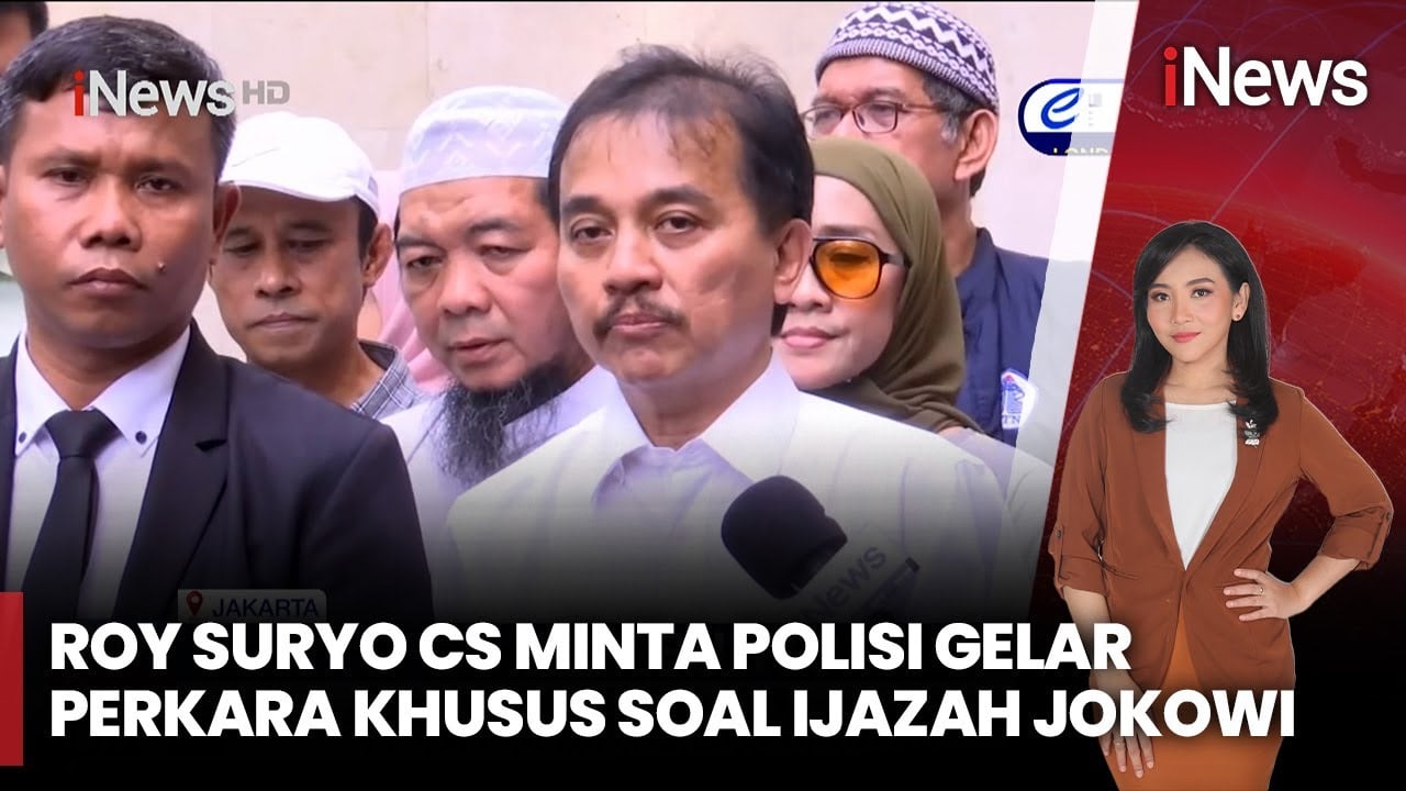 Roy Suryo Cs Datangi Polda, Minta Gelar Perkara Khusus Kasus Ijazah Jokowi