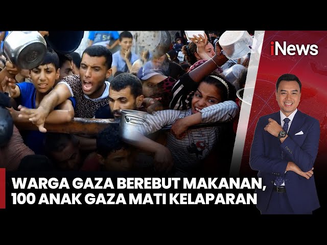 Israel Blokade Gaza 4 Bulan, Warga Berebut Sup demi Bertahan Hidup