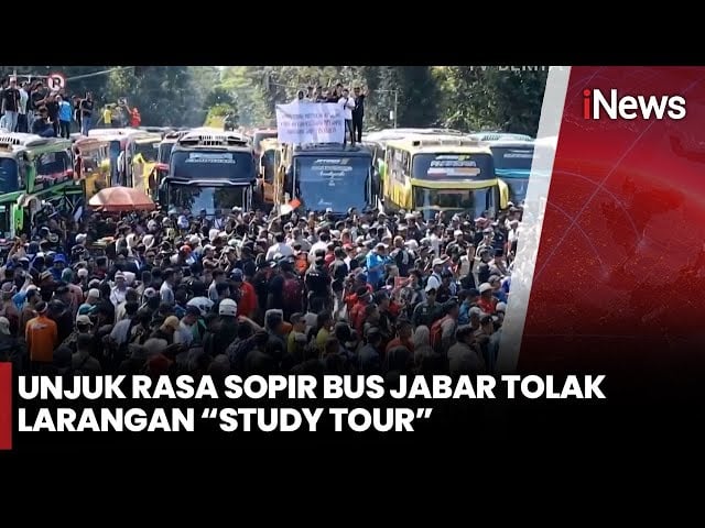 Bus Pariwisata Blokade Flyover Pasupati Bandung, Sopir Kecewa Tak Ditemui Gubernur Dedi Mulyadi