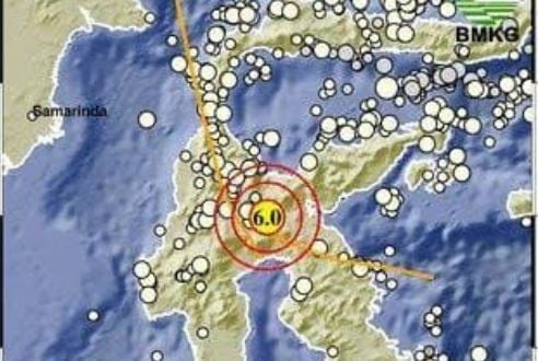 Gempa Terkini M 6,0 Guncang Poso Sulteng, Berpusat di Darat