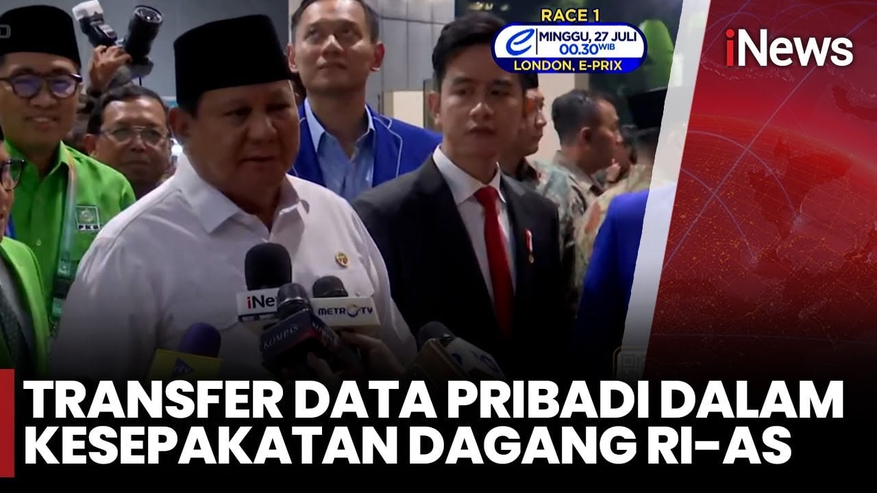 Prabowo Buka Suara soal Transfer Data Pribadi WNI ke Amerika