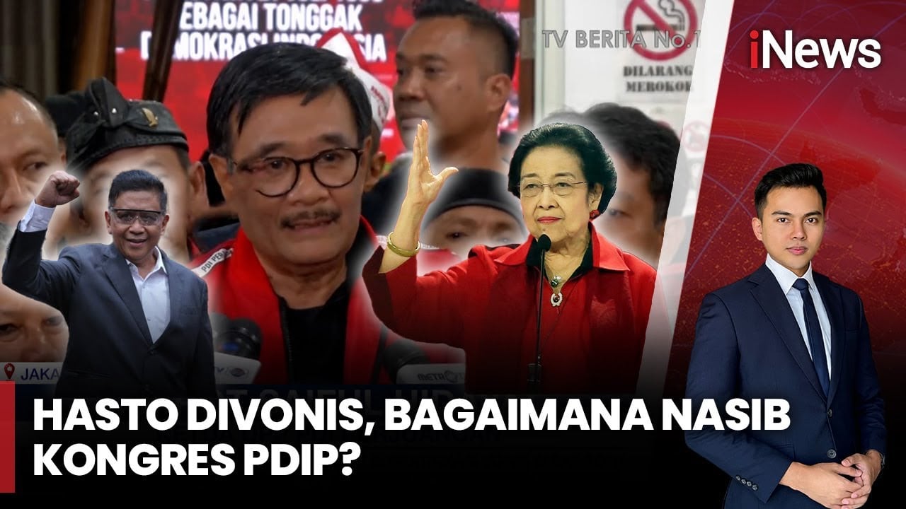 Nasib Kongres PDI Perjuangan usai Hasto Divonis 3,5 Tahun Penjara
