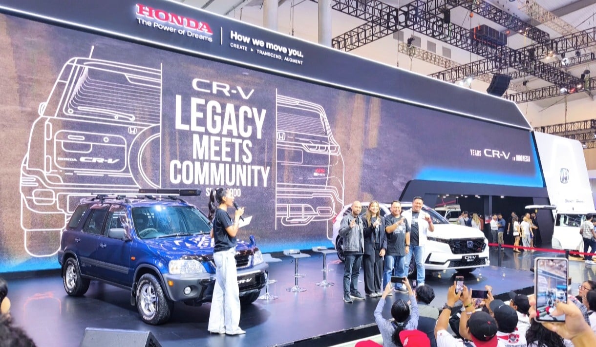 Komunitas Honda CR-V Kopdar di GIIAS 2025, Ada Koleksi Mobil dari Generasi Pertama