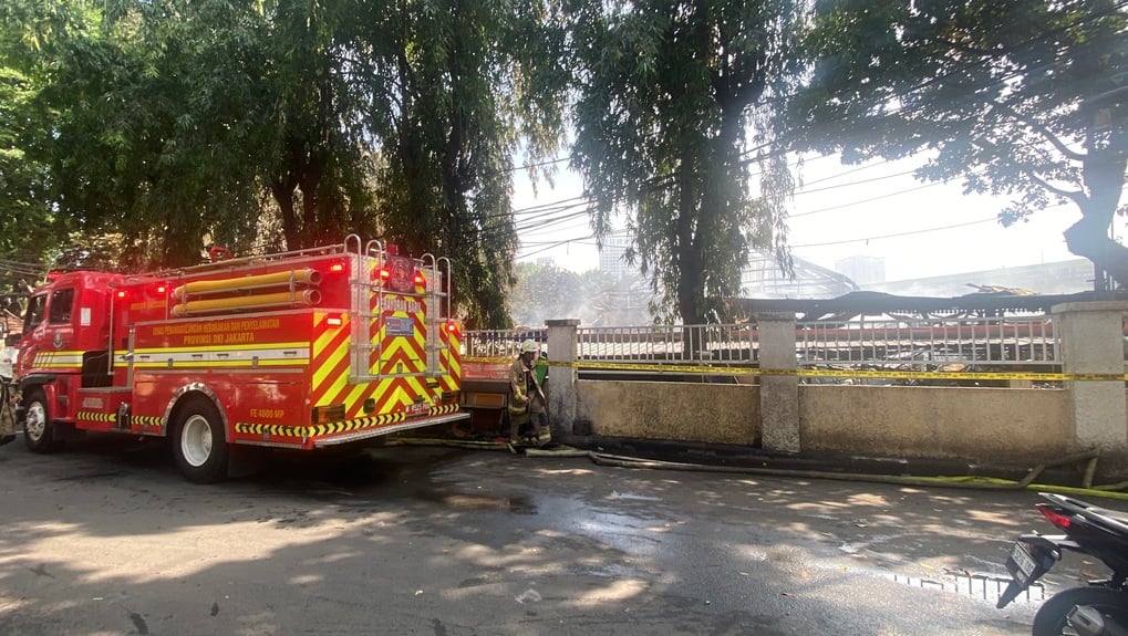 Asap Kembali Muncul di Pasar Taman Puring Pagi Ini