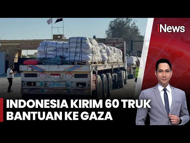 Dikawal Militer Yordania, Indonesia Kirim 60 Truk Bantuan untuk Gaza yang Dilanda Kelaparan