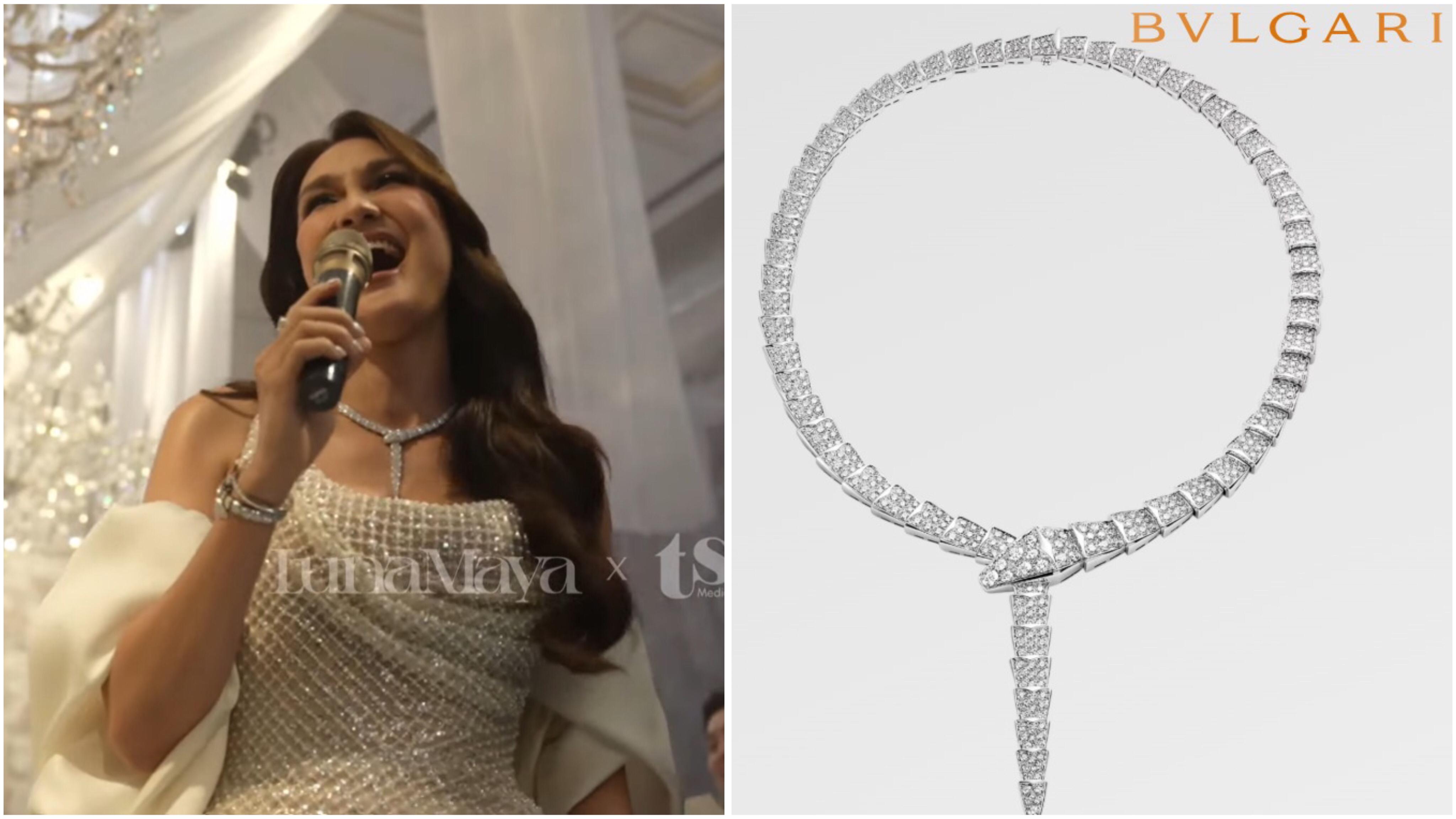 Menyala! Luna Maya Pakai Kalung Seharga Rp2,6 Miliar di Resepsi Pernikahan Jakarta