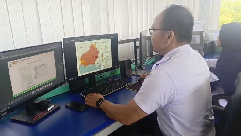 Kebakaran Hutan dan Lahan di Kotim, 9 Titik Panas Terdeteksi