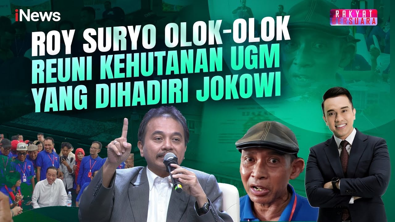 Panas! Roy Suryo Olok-Olok Reuni Fakultas Kehutanan UGM yang Dihadiri Jokowi