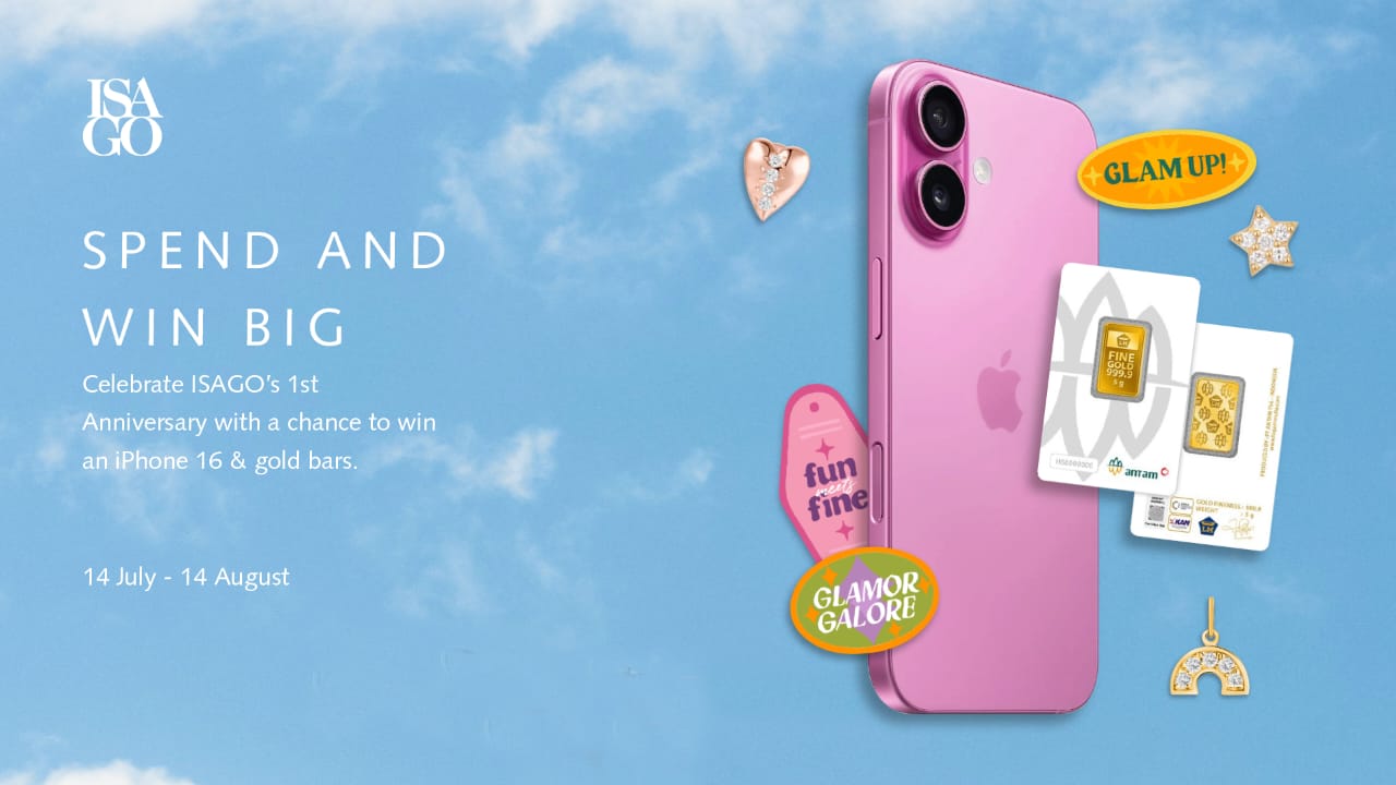 Cek dan Belanja Perhiasan di Situs Resmi ISAGO! HUT ke-1, Top Spender Bakal Raih iPhone 16