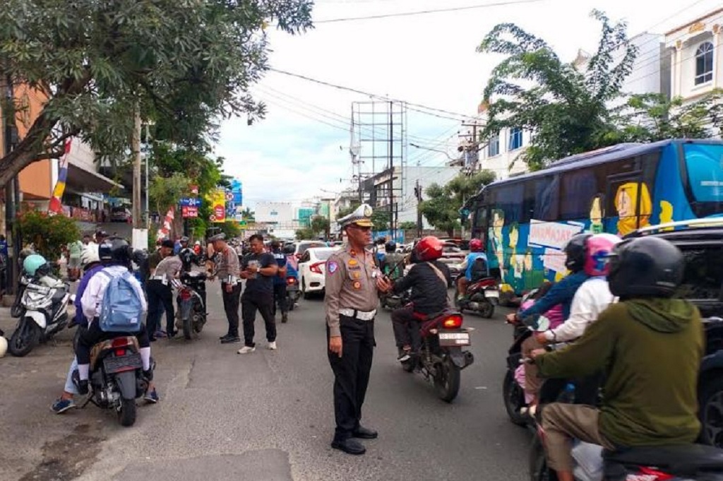 Operasi Patuh Krakatau 2025 di Bandar Lampung, 7.961 Pelanggar Ditindak Polisi