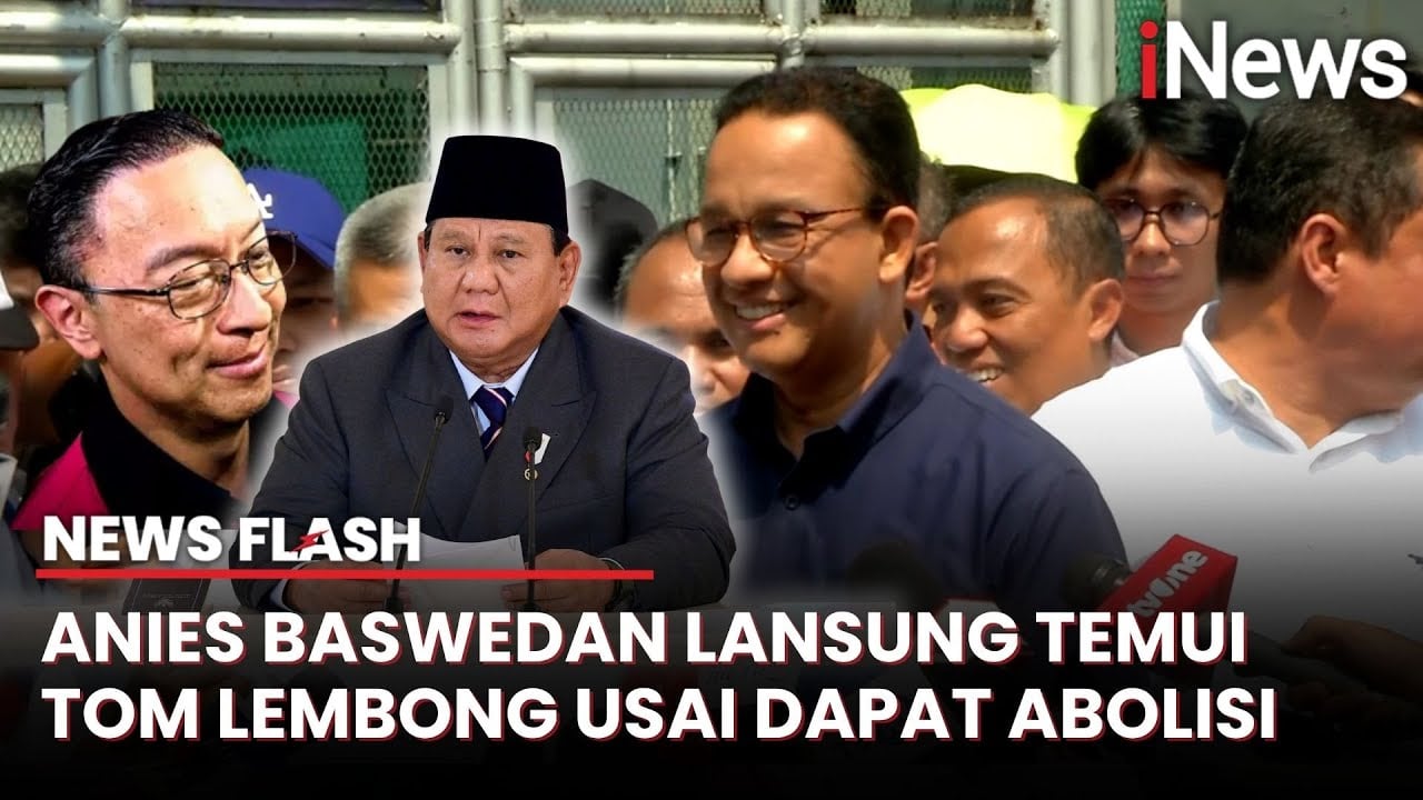 Sahabat Akrab, Anies Baswedan Jenguk Tom Lembong Jelang Pembebasan