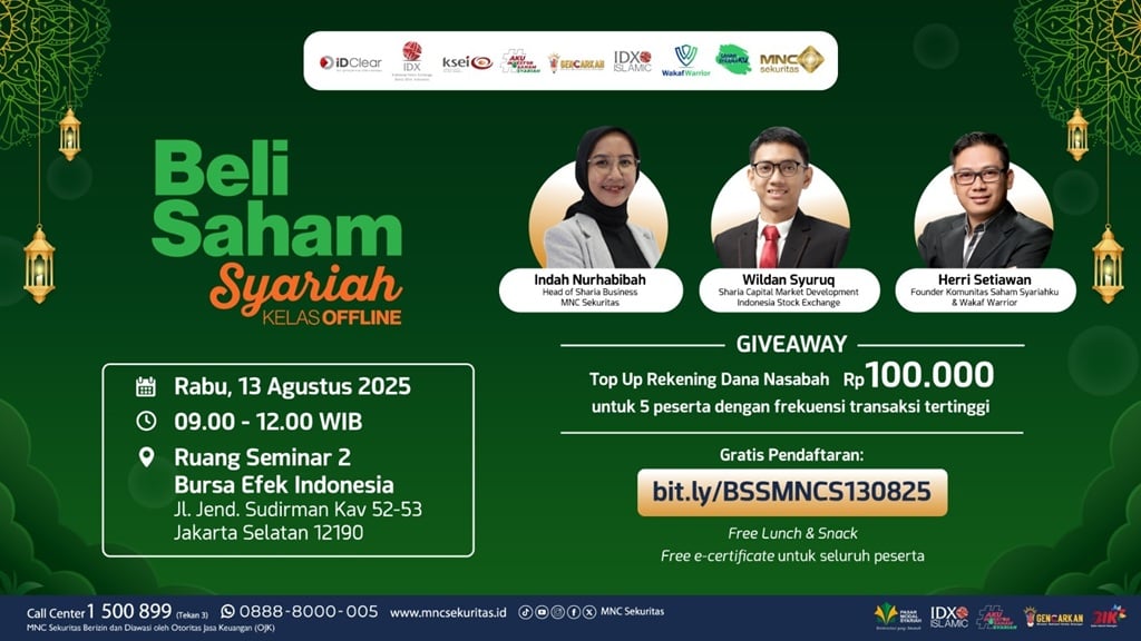 Yuk Daftar dan Ikuti Kelas Offline 'Beli Saham Syariah' di BEI